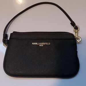 Karl Lagerfeld Black‎ Wristlet